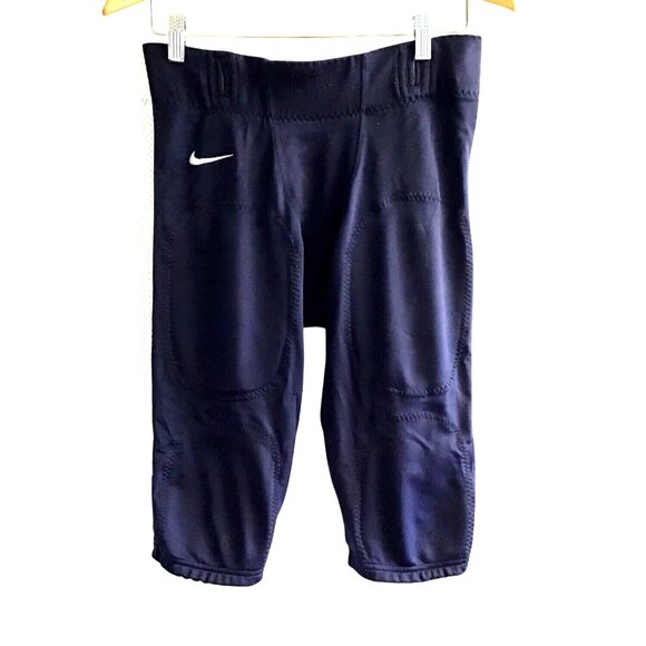 NIKE- MEN BLUE/WHITE PULL OVER LIGHT WEIGHT FOOTBALL PANTS SIZE LARGE - Picture 1 of 5